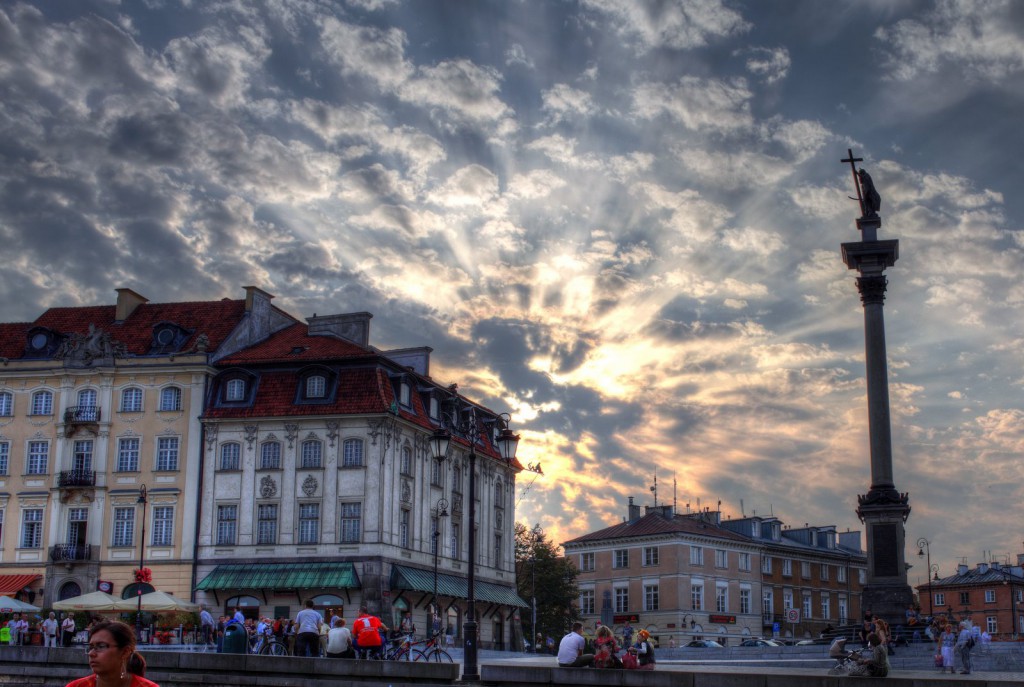 Plac Zamkowy in Warsaw. My first attempt at HDR photography. 